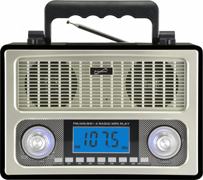Supersonic SC-1098 Tragbar Analog Schwarz Radio