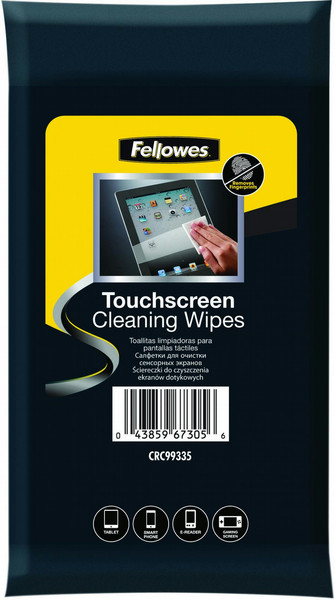 Fellowes Touchscreen Cleaning Wipes - 20 Pack