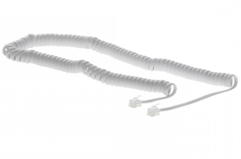 Helos 014125 4м Белый телефонный кабель