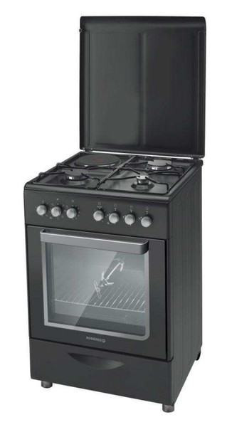 Rosieres RMC 6321 PNX Freestanding Combi hob A Black cooker