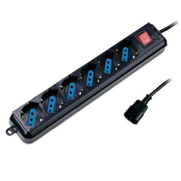 Nilox CEEW3925 6AC outlet(s) 1.5m Black power extension