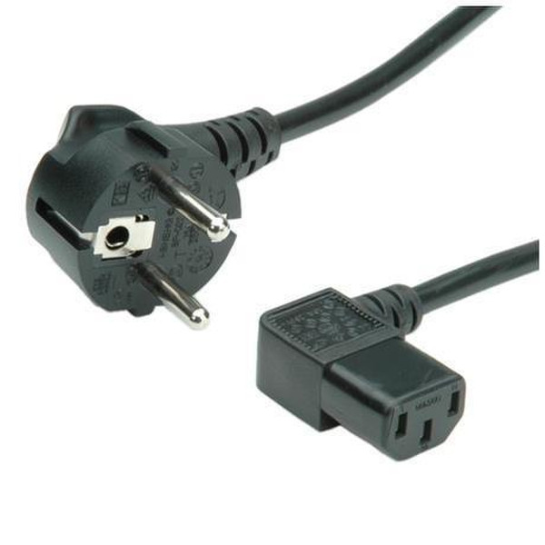 Nilox RO19.99.1118 1.8m CEE7/4 Schuko C13 coupler Black power cable