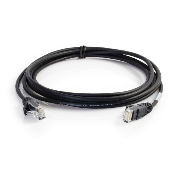 C2G 01100 0.6096м Cat6 U/UTP (UTP) Черный сетевой кабель