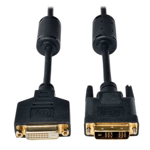 Tripp Lite DVI-D M/F, 6ft 1.82м DVI-D DVI-D Черный DVI кабель