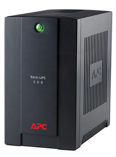APC Back-UPS 500 500ВА 4розетка(и) Tower Черный источник бесперебойного питания
