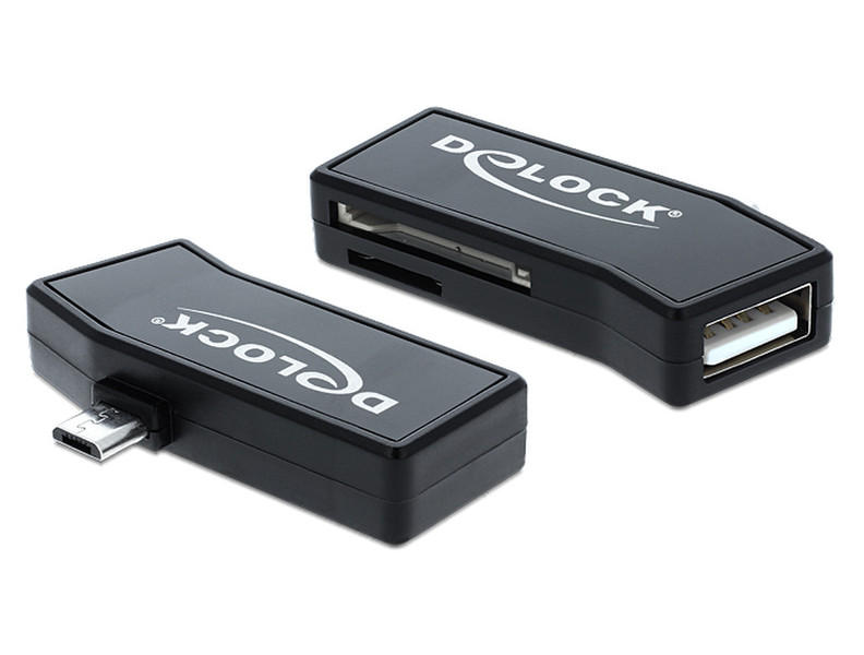 DeLOCK 91730 USB 2.0 Черный устройство для чтения карт флэш-памяти