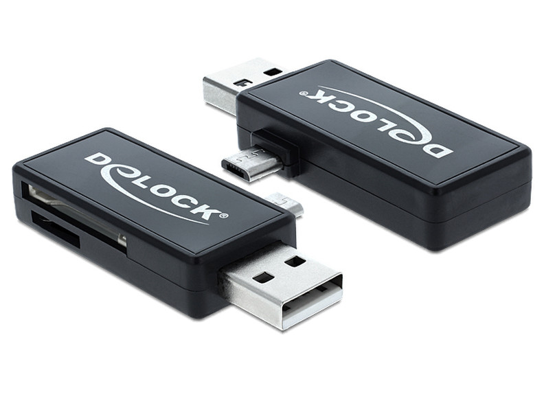 DeLOCK 91731 USB 2.0 Черный устройство для чтения карт флэш-памяти