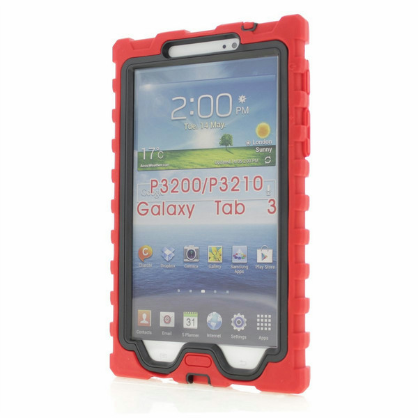 Hard Candy Cases SD7-SAM3-RED-BLK 7Zoll Cover case Schwarz, Rot Tablet-Schutzhülle