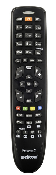 Meliconi 806065 IR Wireless Press buttons Black remote control