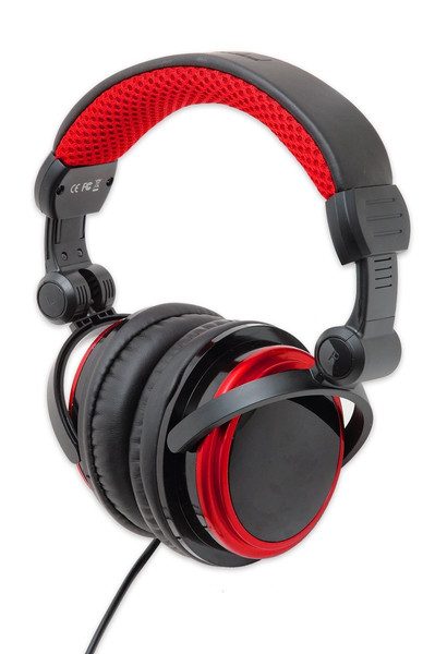 Connectland CL-AUD63063 Head-band Binaural Wired Black,Red mobile headset