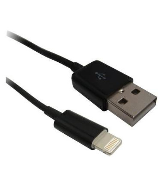 Omenex 730040 USB A Lightning Schwarz USB Kabel