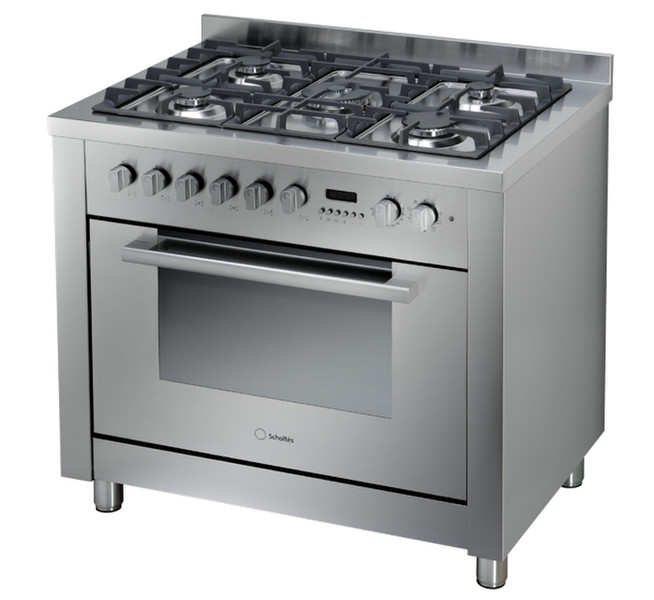 Scholtes CP 956 G S Freestanding Gas hob C Stainless steel cooker