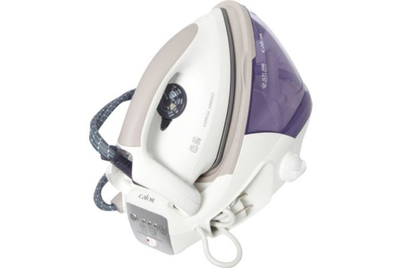 Calor GV7085 2200W 1.6L Ultragliss soleplate Purple,White steam ironing station