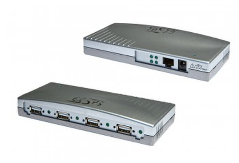 EXSYS EX-6004 RJ-45 480Mbit/s Silber Schnittstellenhub