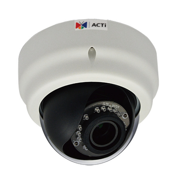 ACTi E61 IP security camera Innenraum Kuppel Schwarz, Weiß Sicherheitskamera