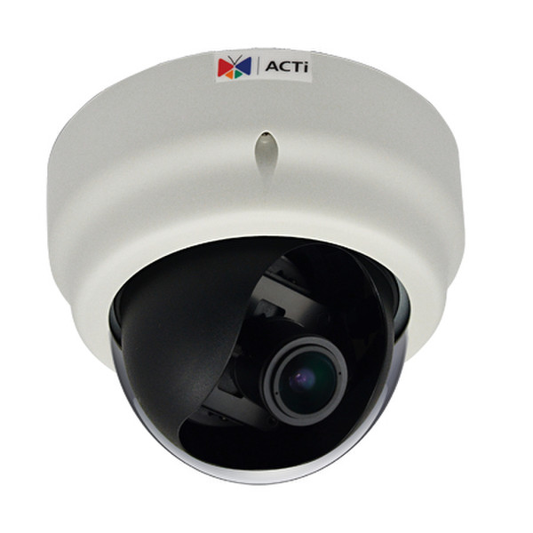 ACTi E66 IP security camera Innenraum Kuppel Schwarz, Weiß Sicherheitskamera