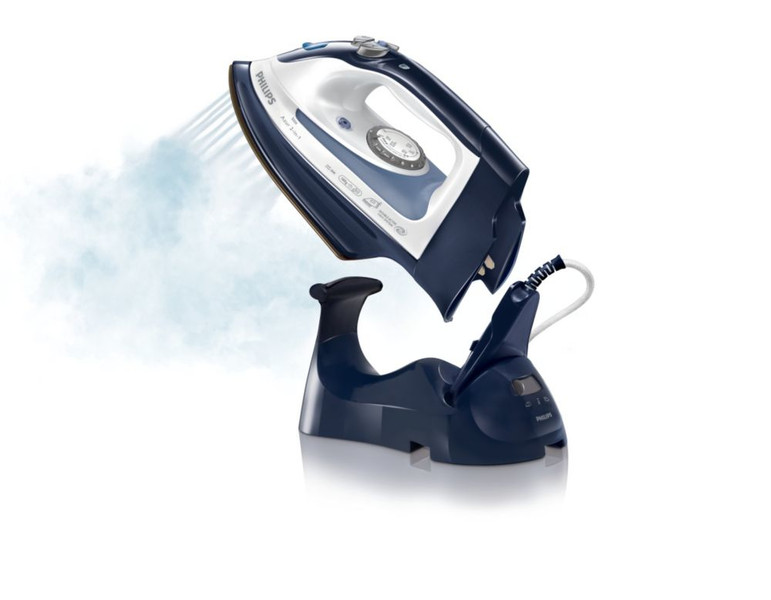 Philips AZUR 2-in-1 GC4820/07 2000W 0.25L Anodilium soleplate Blue,White steam ironing station