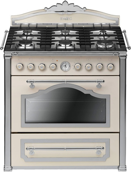 Smeg CC9GPXD Freistehend Gas hob A Edelstahl Küchenherd