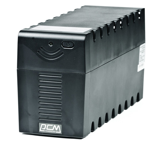 Powercom RPT-600A Zeile-interaktiv 600VA 3AC outlet(s) Kompakt Schwarz Unterbrechungsfreie Stromversorgung (UPS)