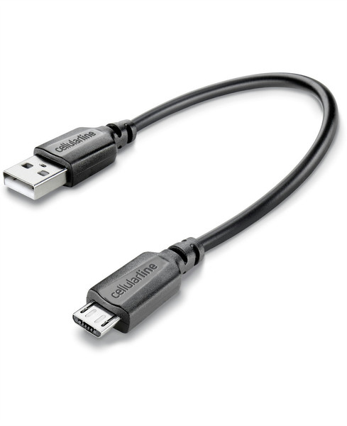 Cellularline USBDATACTRMICROUSB 0.15м USB A Micro-USB B Черный кабель USB