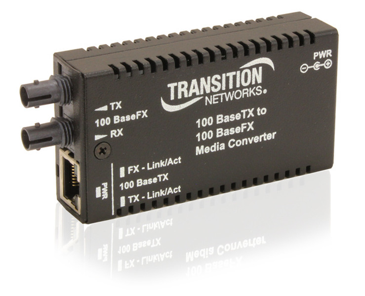 Transition Networks M/E-TX-FX-01(SM) Eingebaut 100Mbit/s 1310nm Single-mode Schwarz