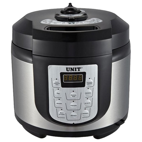 Unit USP-1020D 5L 900W Black,Stainless steel multi cooker