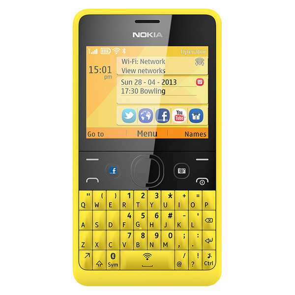 Nokia Asha 210 Gelb