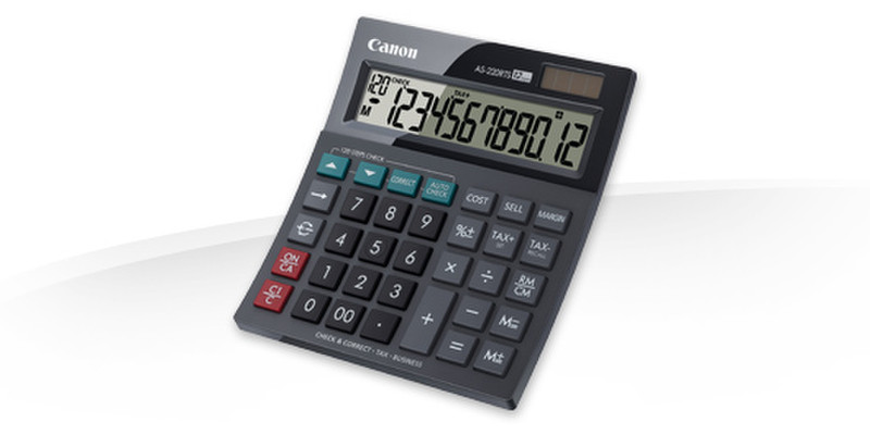 Canon AS-220RTS Настольный Display calculator Черный