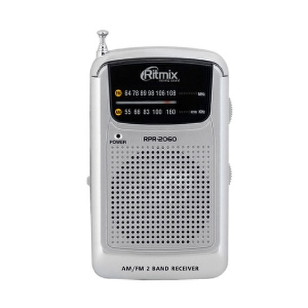 Ritmix RPR-2060 Персональный Цифровой Cеребряный радиоприемник