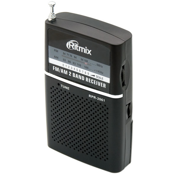 Ritmix RPR-2061 Персональный Цифровой Черный радиоприемник