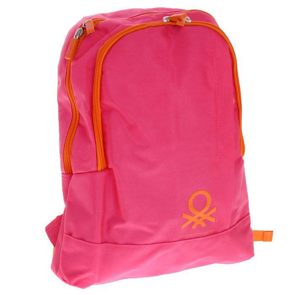 Benetton Backpack Полиэстер Розовый
