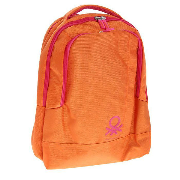 Benetton Backpack Полиэстер Оранжевый