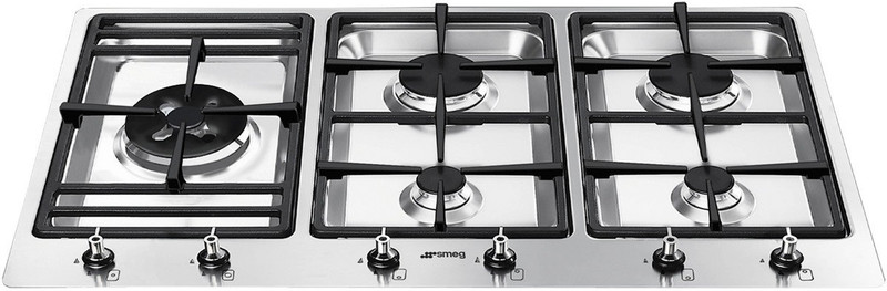 Smeg PSF906D-4 built-in Gas Stainless steel hob