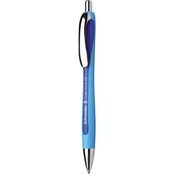 Schneider Slider Rave XB Clip-on retractable ballpoint pen Extradick Blau