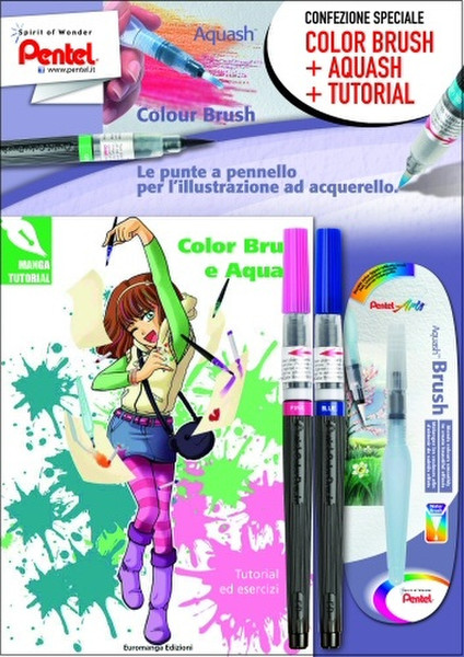 Pentel 0100811 2шт малярная кисть