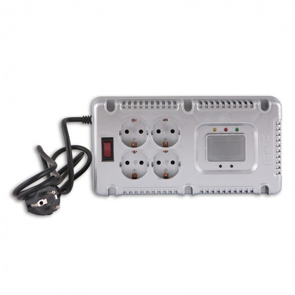 Buro BU-AVR1000LCD 4AC outlet(s) 220-230V Silver voltage regulator