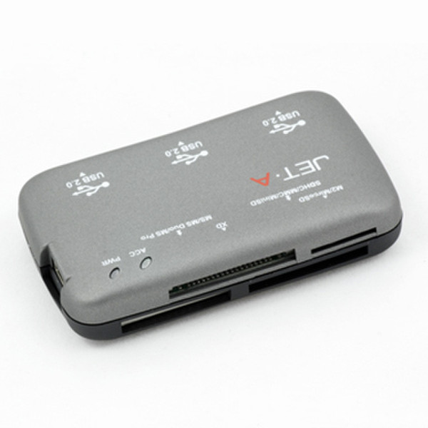 JetAccess JA-CR4 USB 2.0 Серый устройство для чтения карт флэш-памяти