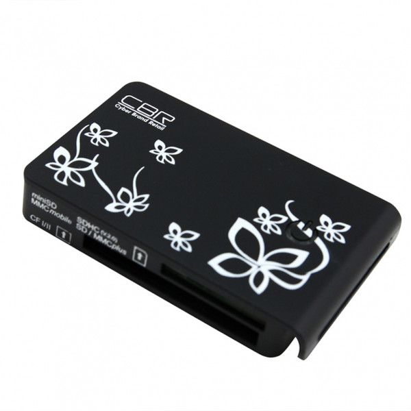 CBR CR 444 USB 2.0 Черный, Белый устройство для чтения карт флэш-памяти