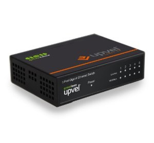 UPVEL US-5G Неуправляемый Gigabit Ethernet (10/100/1000) Power over Ethernet (PoE) Черный сетевой коммутатор