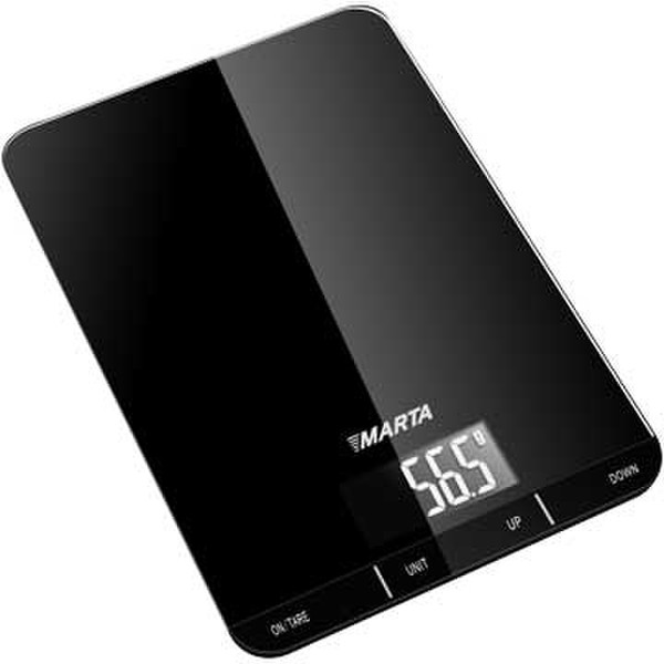 MARTA MT-1626 Electronic kitchen scale Черный кухонные весы
