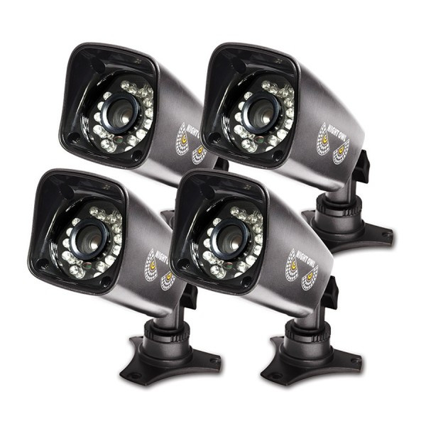 NIGHT OWL CAM-4PK-724 CCTV security camera Innen & Außen Geschoss Schwarz Sicherheitskamera