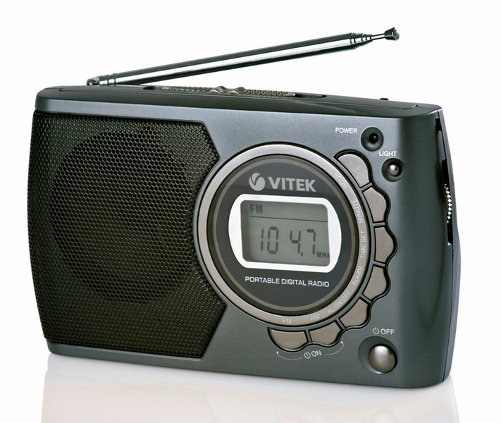Vitek VT-3583 GY Tragbar Analog Grau Radio
