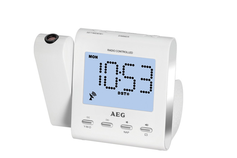 AEG MRC 4122 F N Clock White