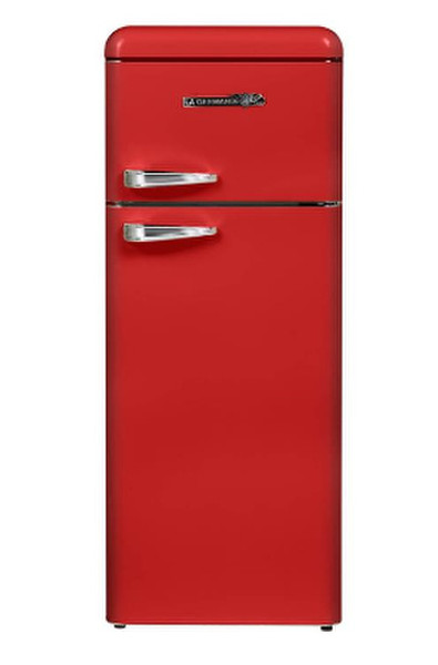 Bertazzoni La Germania DPV212R freestanding 168L 40L A+ Red fridge-freezer