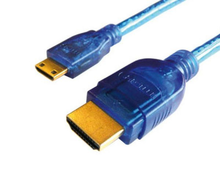 Dietz 50602 2m HDMI Mini-HDMI Blau HDMI-Kabel