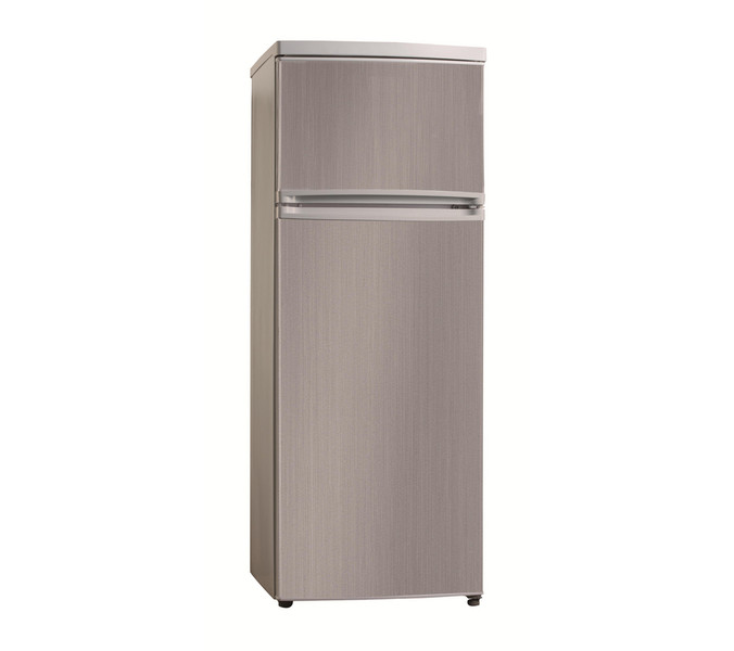 Carrefour Home HDP213S-13 Отдельностоящий 166л 46л A+ Нержавеющая сталь холодильник с морозильной камерой