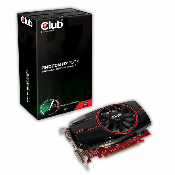 CLUB3D Radeon R7 250X Radeon R7 250X 1GB GDDR5