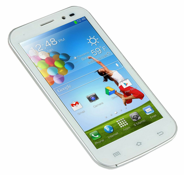 Bravus BRVC450Q 4GB Weiß Smartphone