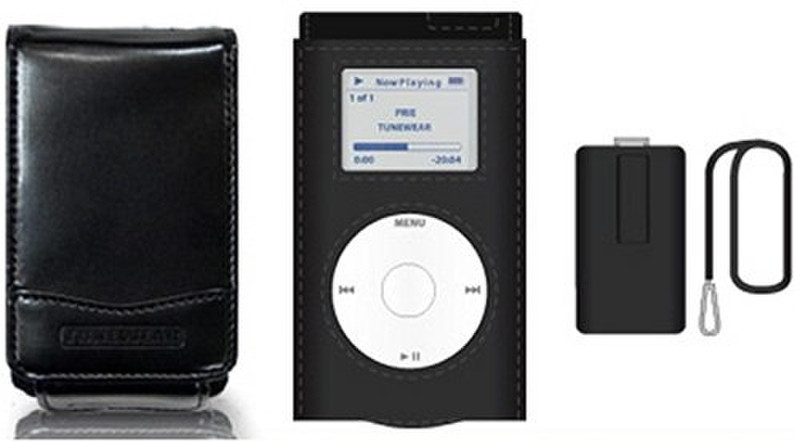 TuneWear 12410 Flip case Black MP3/MP4 player case