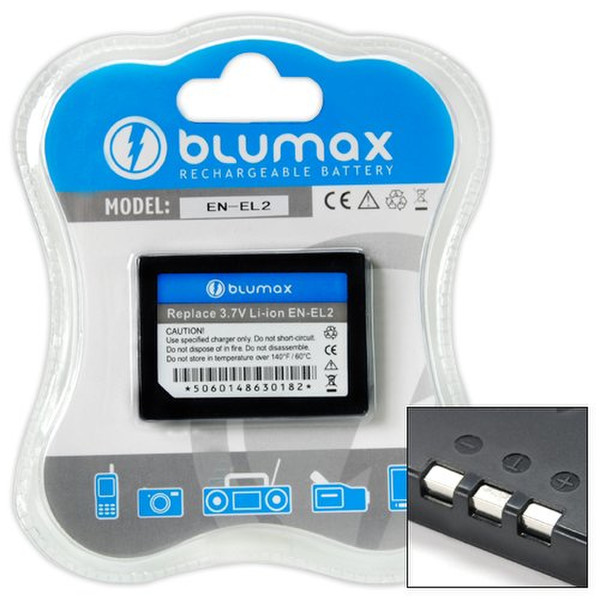 Blumax 65068 Lithium-Ion 890mAh 3.7V rechargeable battery